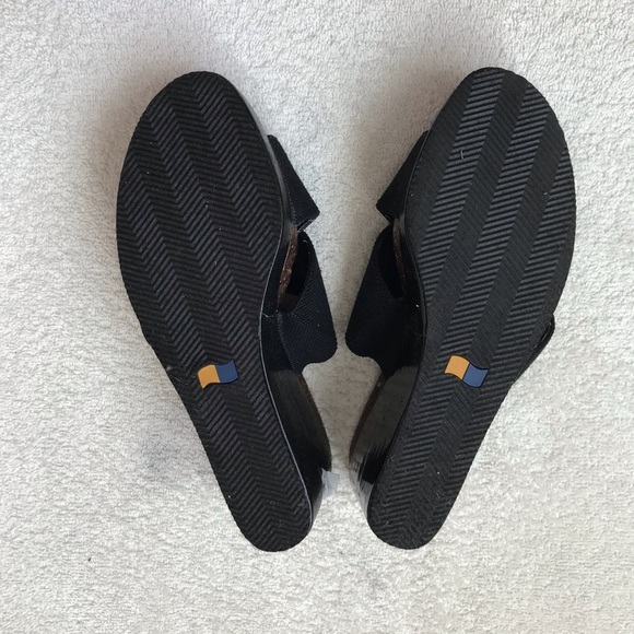 SOLDBlack wedge heels Size 7 1/2. - Picture 5 of 5